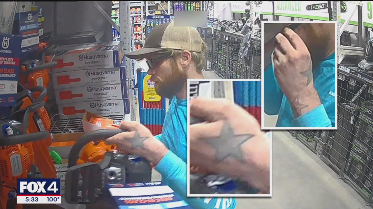 Trackdown: Fort Worth chainsaw thief caught on video