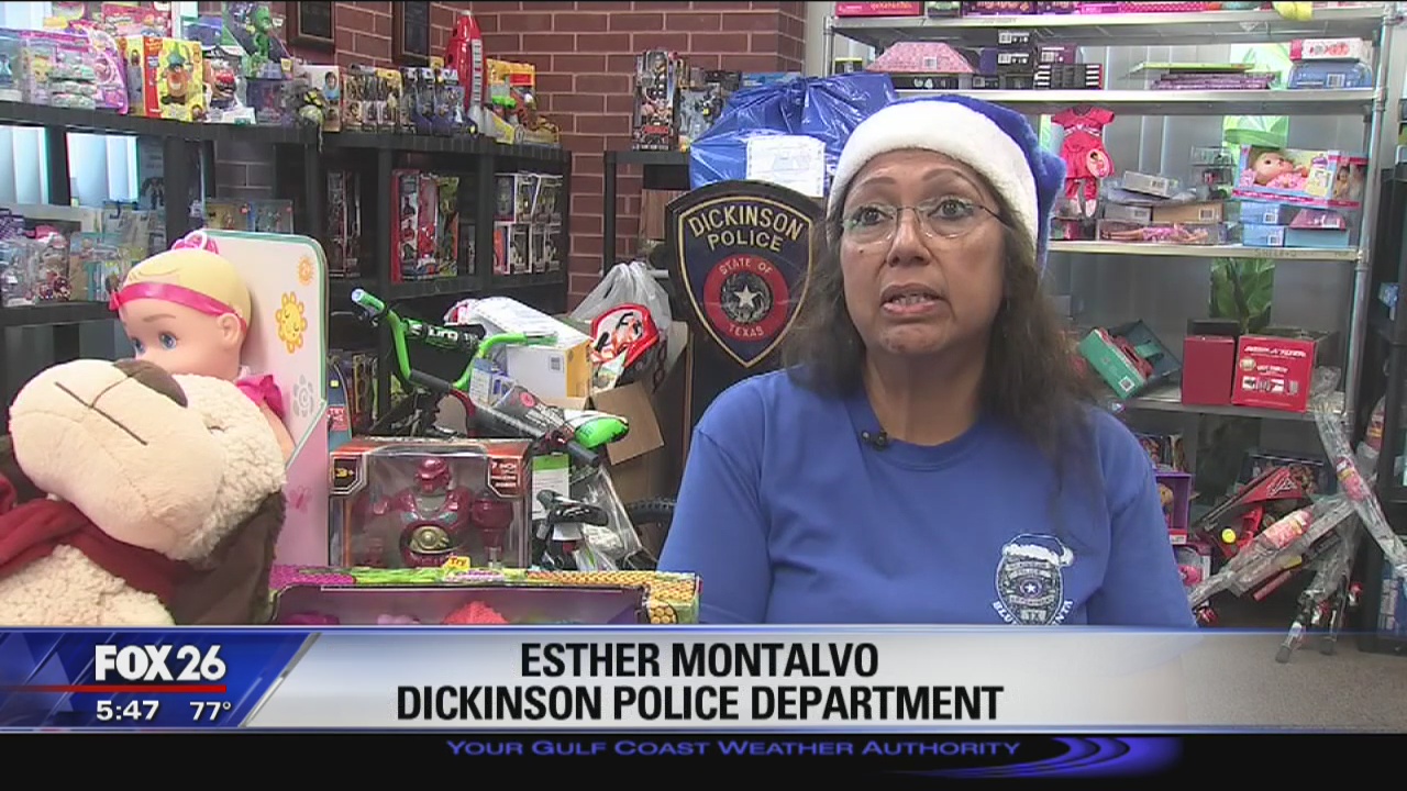 Blue Santa in Dickinson