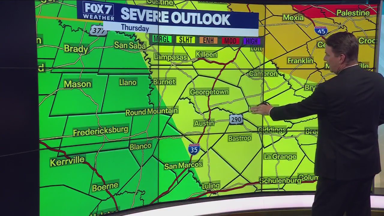Central Texas weather: Light rain Wednesday morning, strong storms possible Thursday