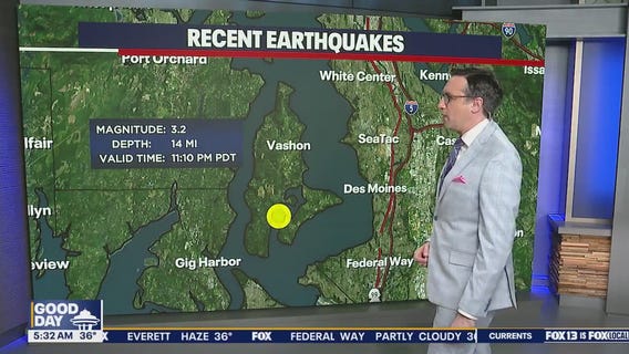 3.2 magnitude earthquake hits Vashon Island, WA