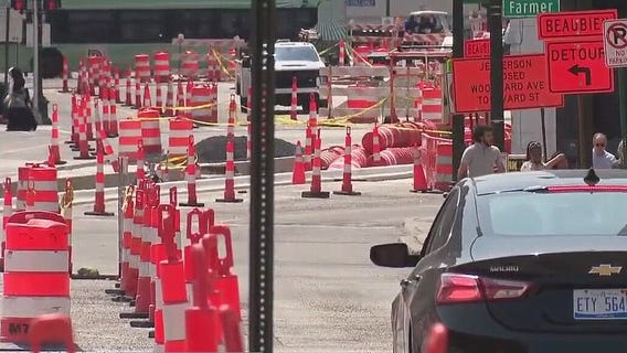 Multiple road projects in downtown Detroit make navigation a challenge