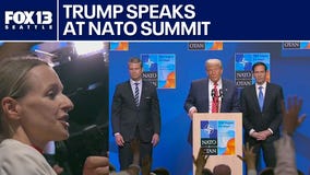 President Trump speaks at NATO summit