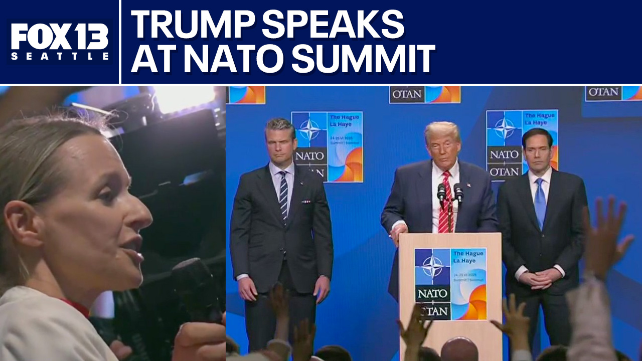 President Trump speaks at NATO summit