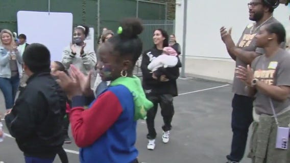 Birthday party held for homeless children