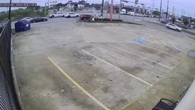 VIDEO: Suspect crashes vehicle into pole during chase