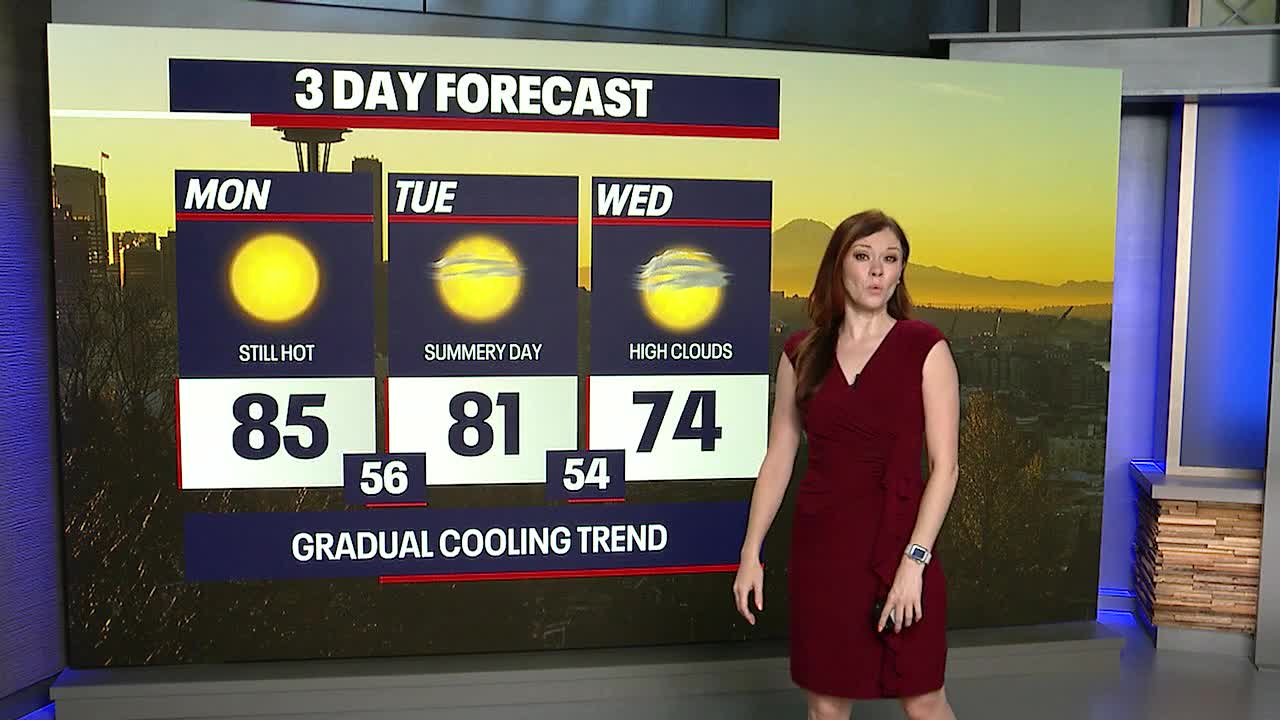 Seattle weather: Heat Advisory continues Monday
