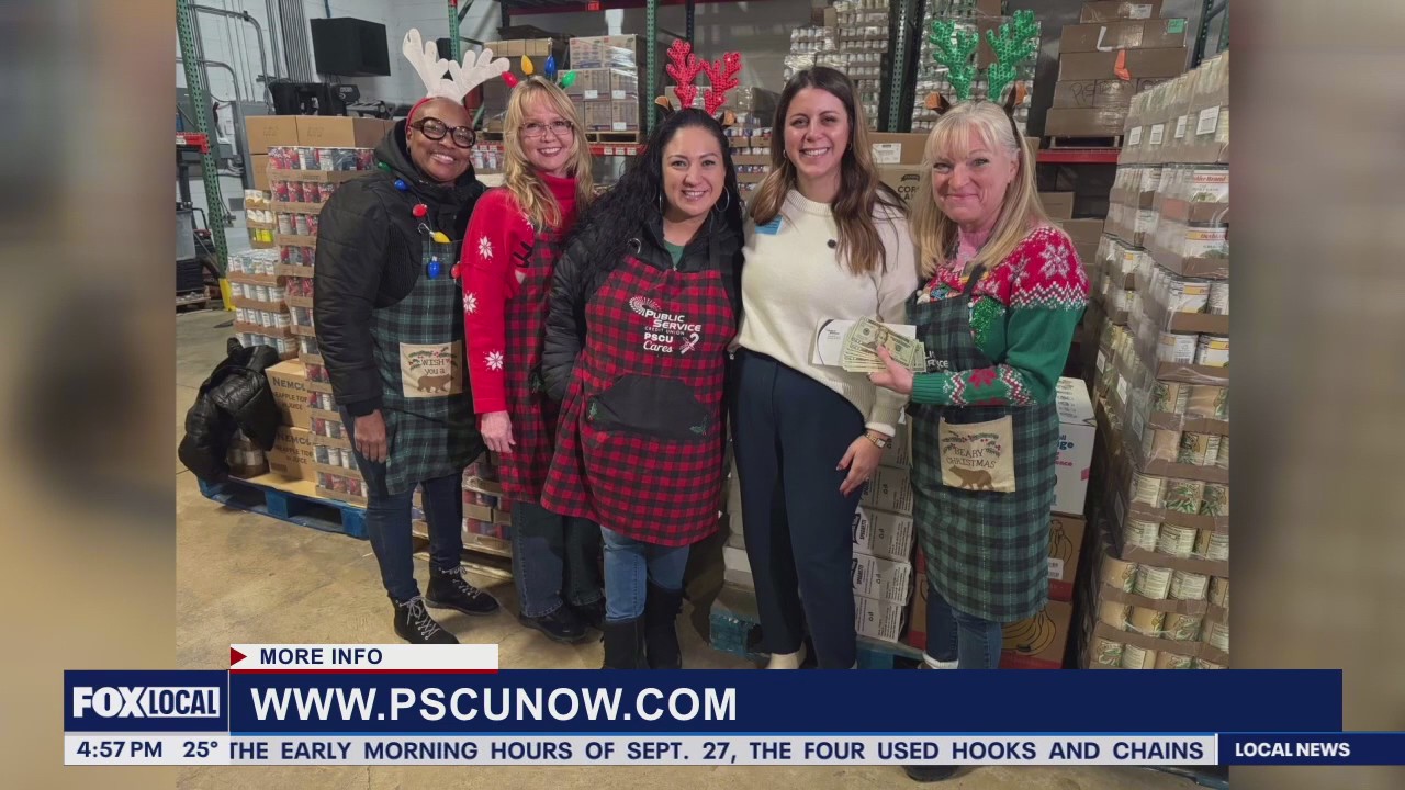 Local credit union surprises community with free gas, groceries during holiday season