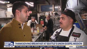 Thanksgiving breakfast at Seattle's Union Gospel Mission