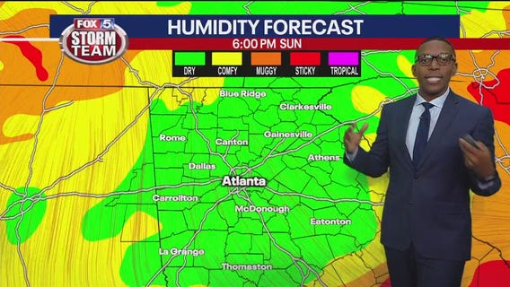 Saturday evening forecast