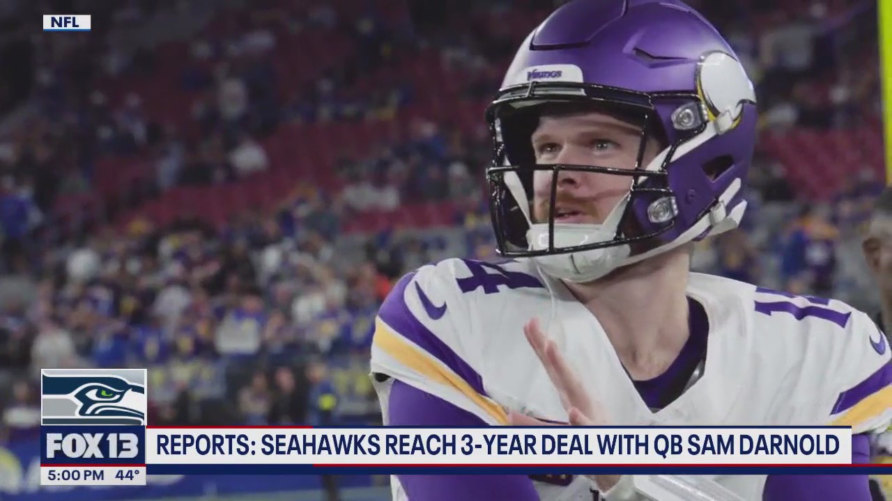 Report: Seahawks agree to sign quarterback Sam Darnold to 3-year deal