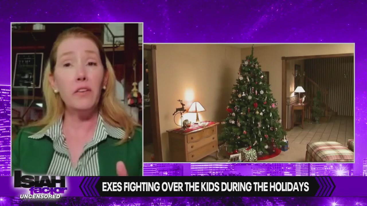 Exes fighting over their children during the holidays