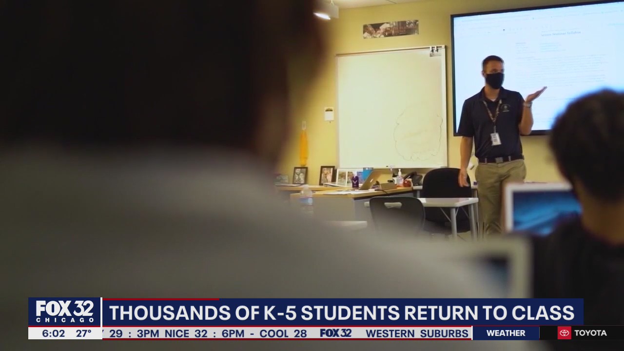 Thousands of K-5 students to return to Chicago classrooms today