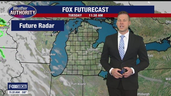 Quiet Tuesday but some overnight showers and then storms