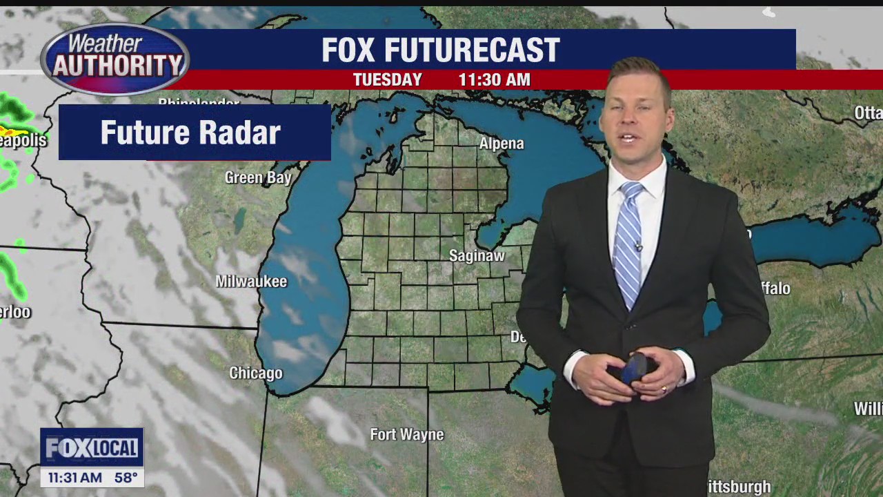 Quiet Tuesday but some overnight showers and then storms