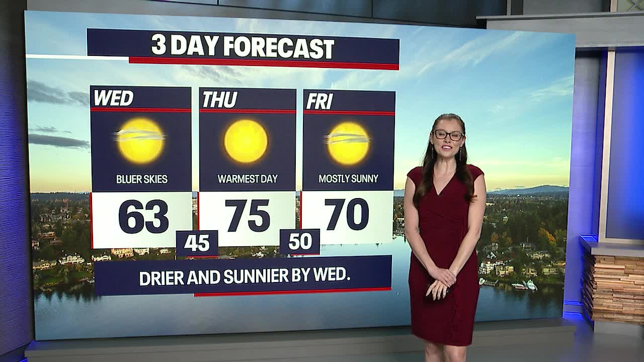 Seattle weather: Few clouds to start Wednesday, sunshine by midday