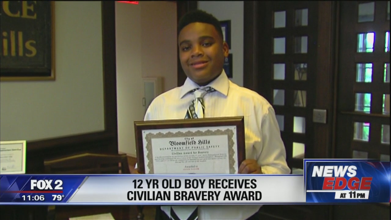 12-year-old honored for saving mom