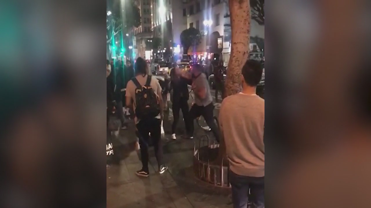 Man punches women in Downtown LA