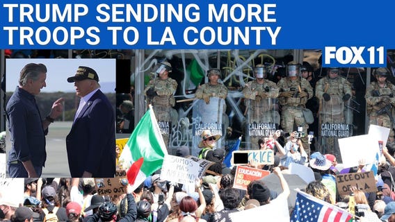 Trump sending 700 Marines to help National Guard