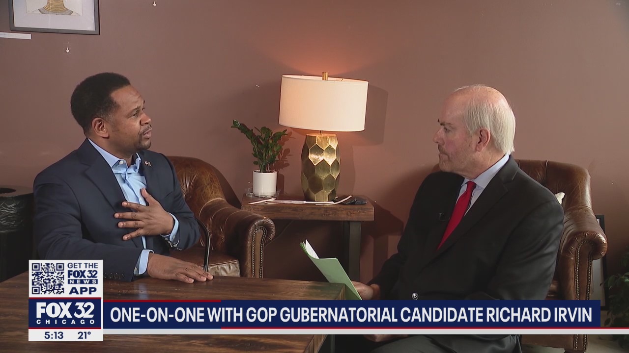 Aurora Mayor Richard Irvin discusses run for Illinois governor