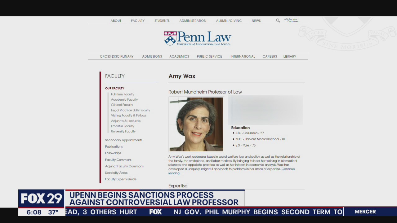 UPenn Law outlines sanctions process against professor accused of making hateful remarks