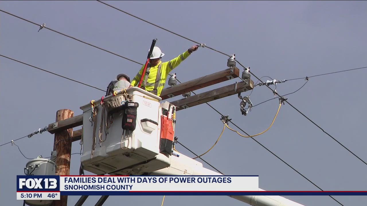 Families deal with days of power outages after bomb cyclone