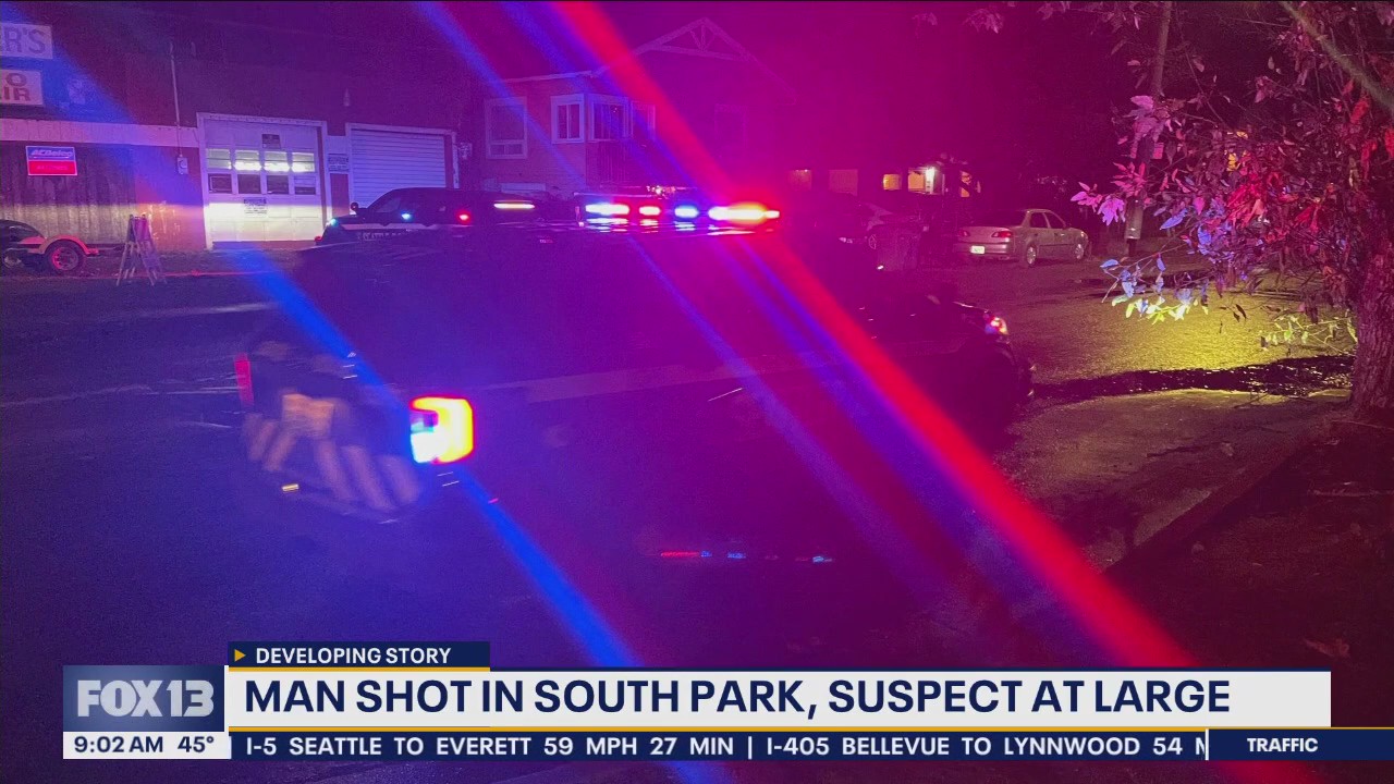 Man shot in South Park Seattle, suspect at large
