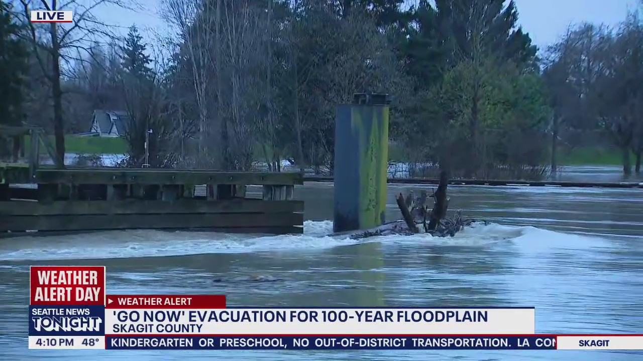Skagit County orders Level 3 evacuations as Skagit River rises rapidly