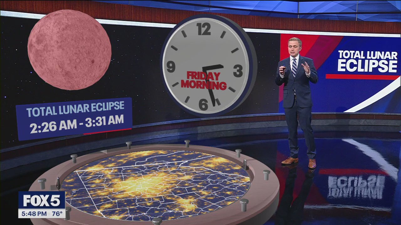 Lunar Eclipse in Metro Atlanta Early Friday