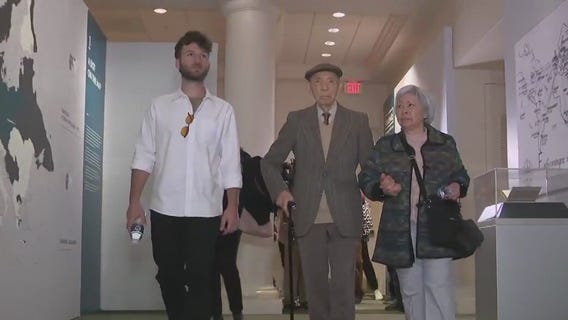 Oct. 7 Hamas attack survivor meets Holocaust survivor at Auschwitz Exhibit