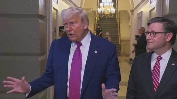 Trump lobbies lawmakers on spending bill