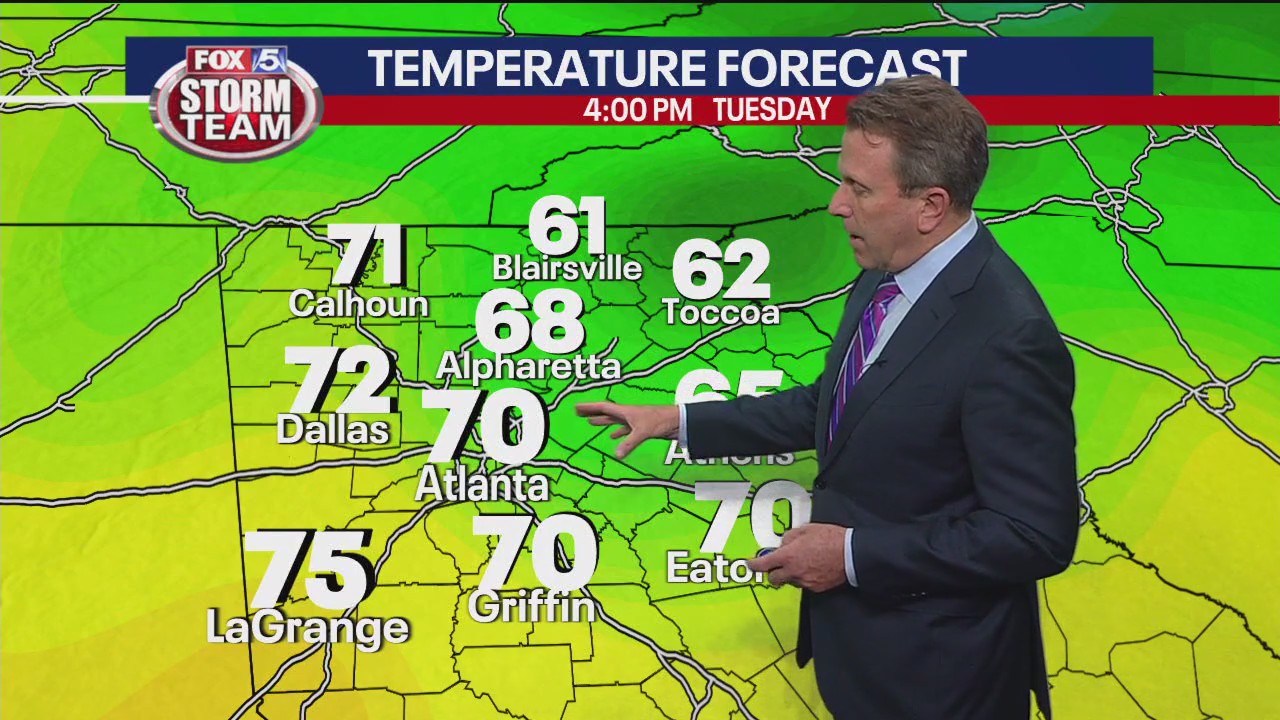 Tuesday afternoon forecast | FOX 5 Atlanta