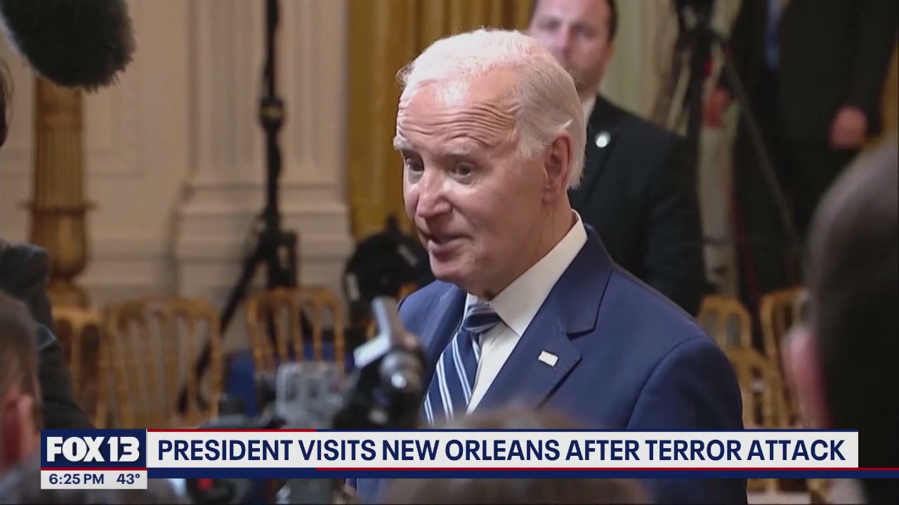 Biden visits New Orleans after terror attack