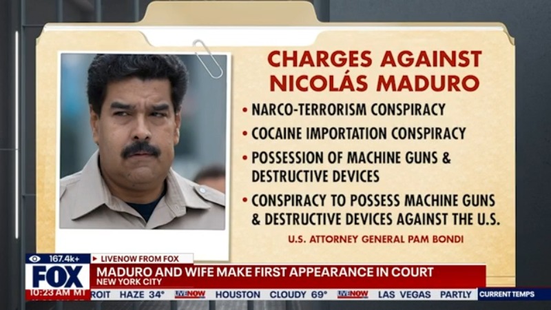 Maduro, wife Cilia appear in US courtroom
