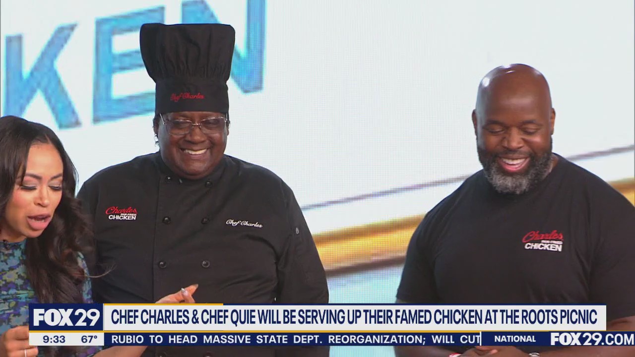 Charles Pan Fried Chicken ready for Roots Picnic