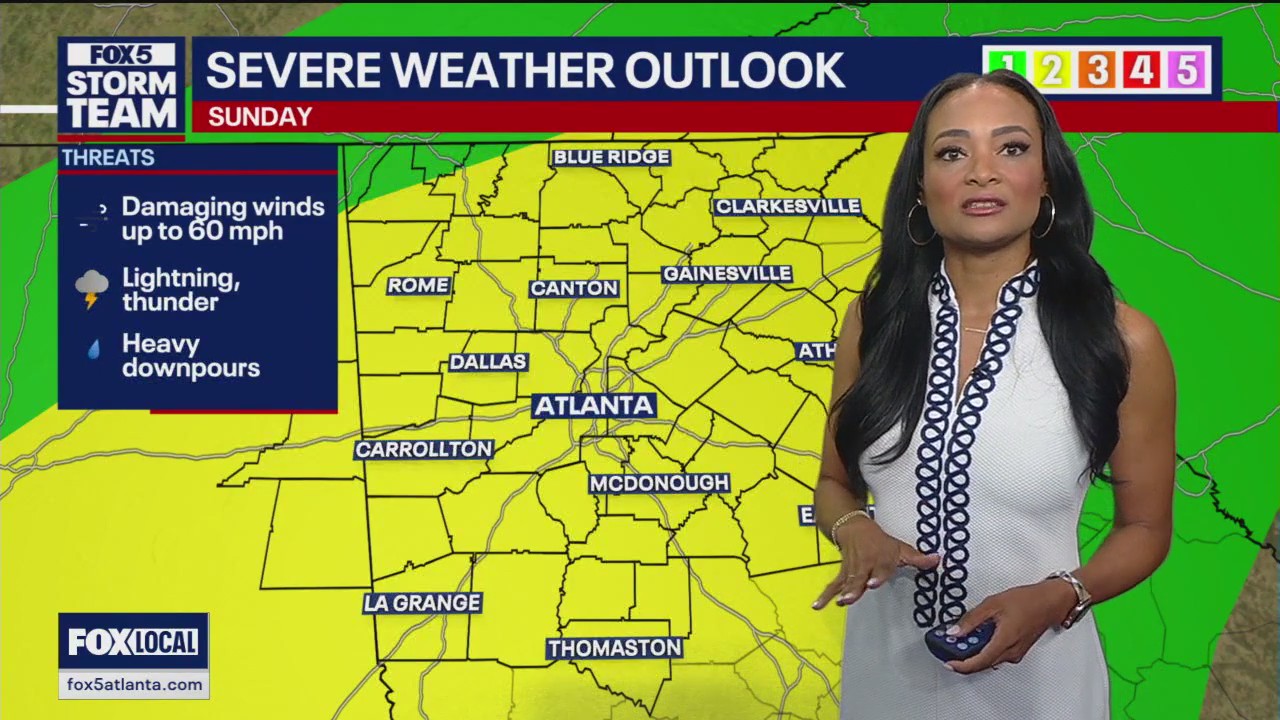 Friday evening forecast