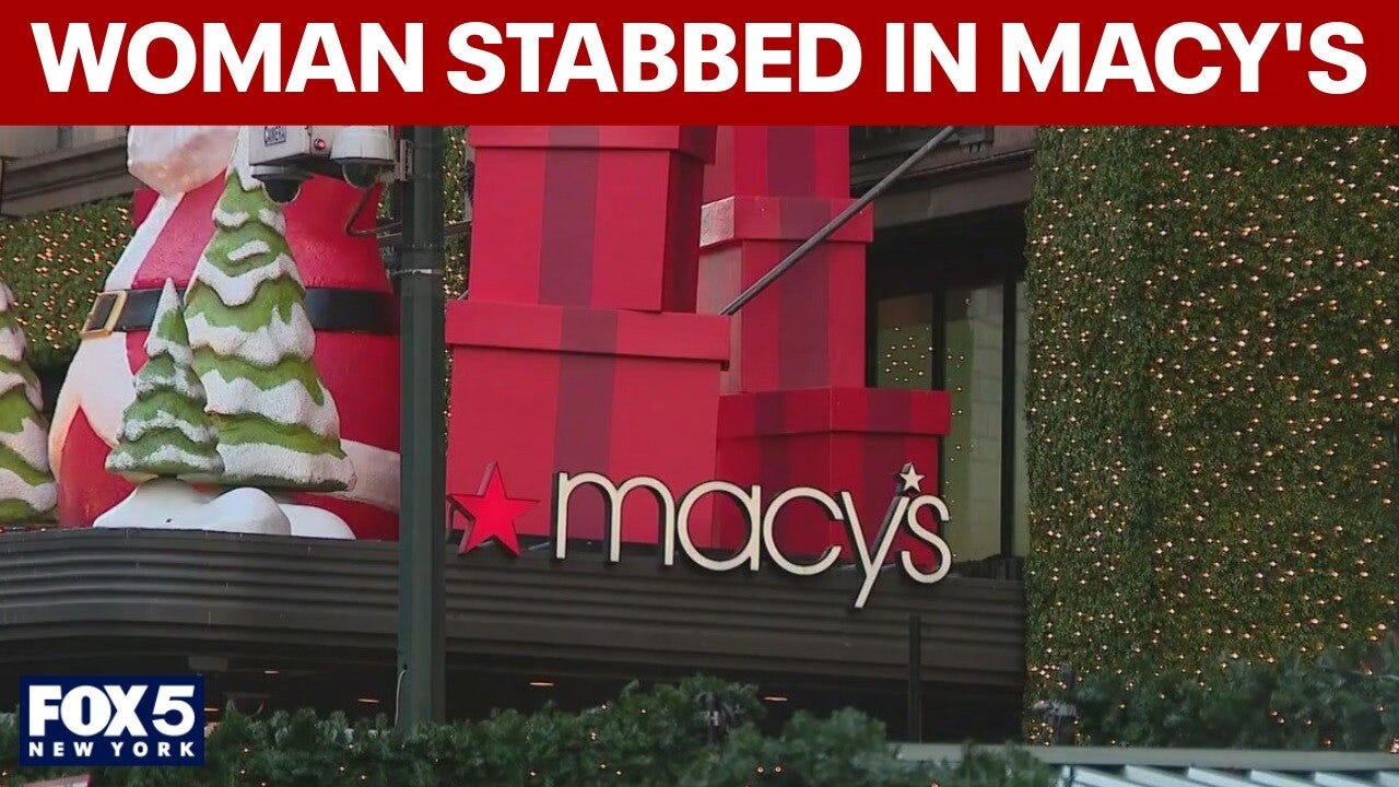 Mother stabbed while changing baby's diaper inside Macy's Herald Square