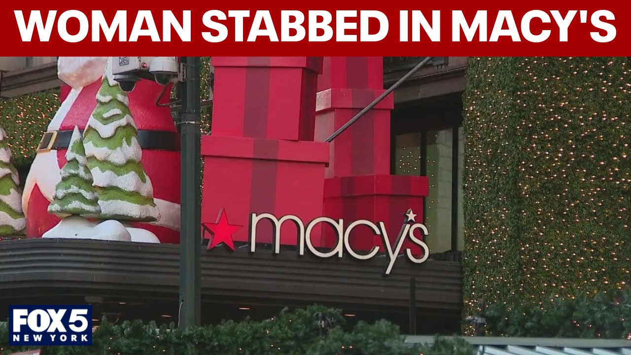 Mother stabbed while changing baby's diaper inside Macy's Herald Square