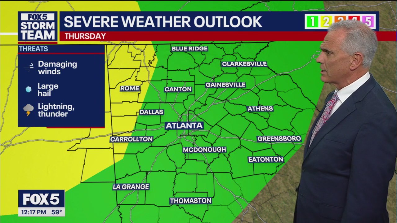 Wednesday midday weather forecast