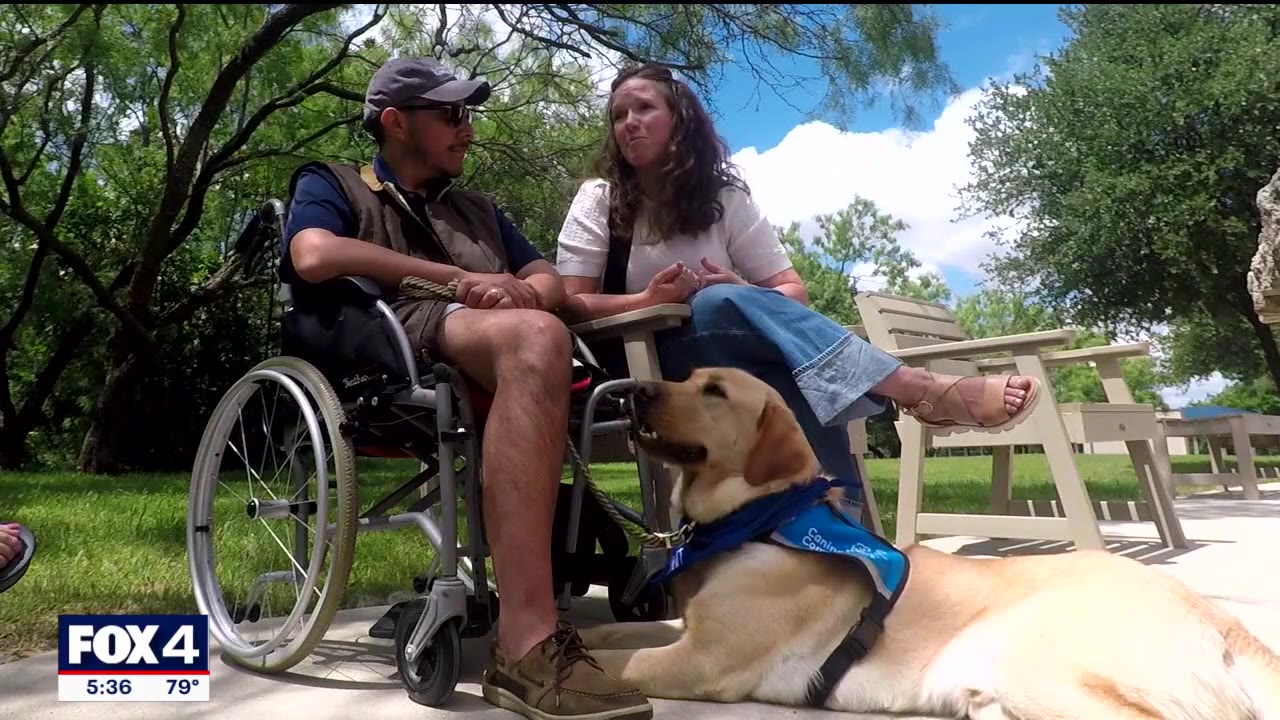 Former Waxahachie teacher says new service dog is like a missing puzzle piece