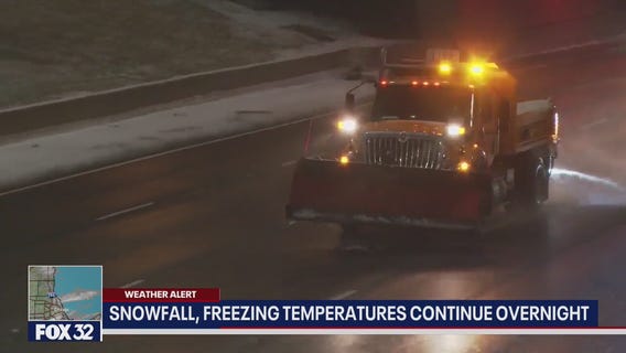 Chicagoland weather: Snowfall, freezing temps to continue overnight
