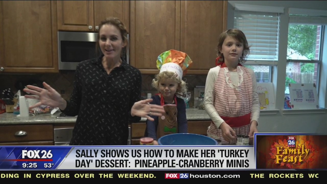 FOX 26 Family Feast - pineapple-cranberry minis