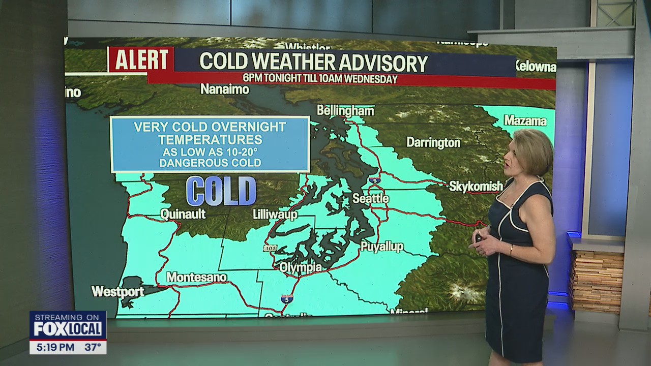 Seattle weather: Clear skies bring below freezing overnight lows