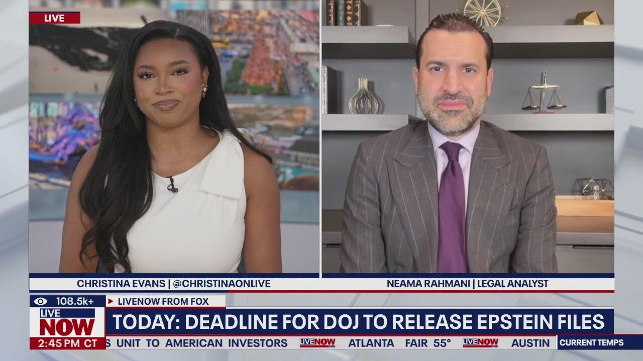 Today: Deadline for DOJ to release Epstein files