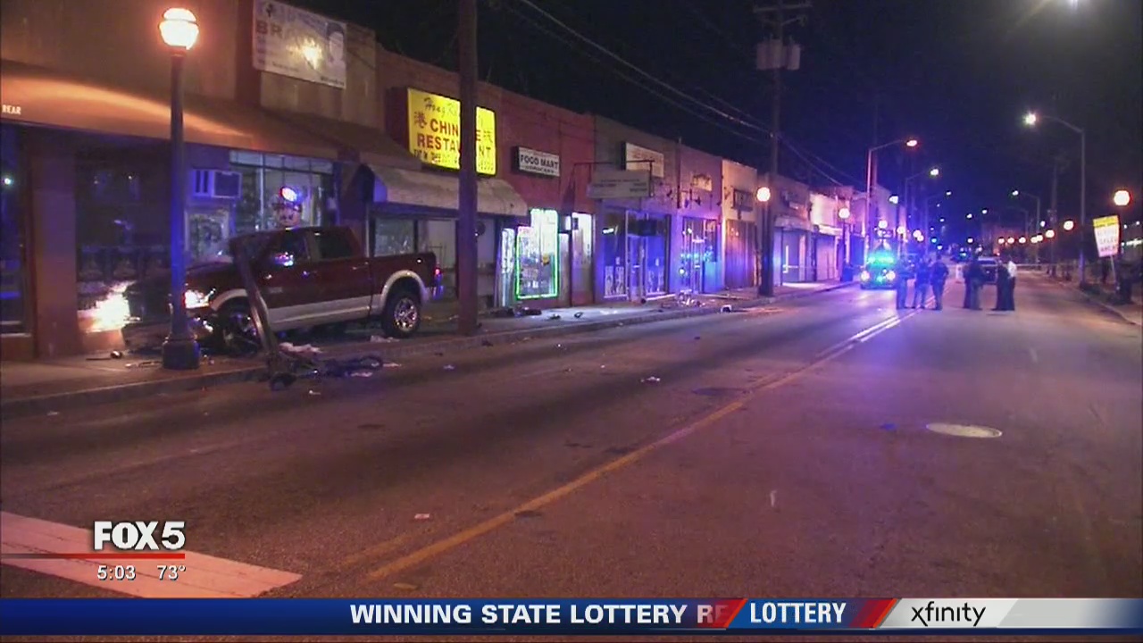 Driver hit by stray bullet runs over man | FOX 5 Atlanta
