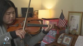 Violinist expresses herself with music and food