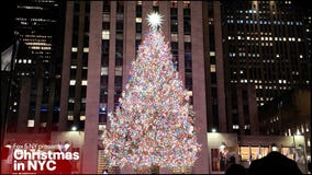 Christmas in NYC with background music: 2025 lights, trees, more