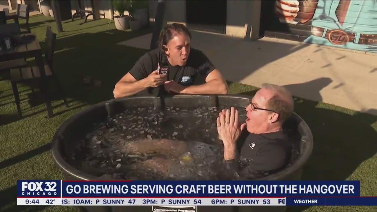 A cold plunge for an award winning non-alcoholic beer