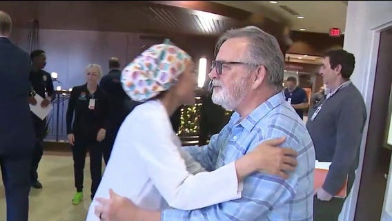 Man reunites with rescuers after near-fatal accident