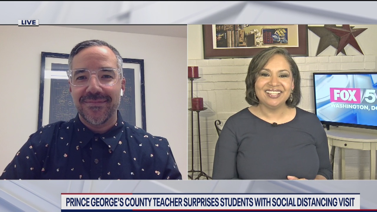 Prince George's County teacher engaging students online!