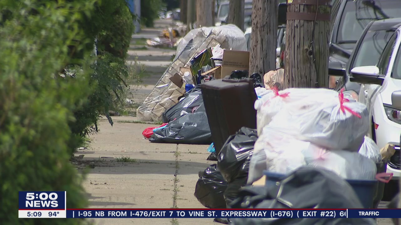 Frustration mounts as delays in trash pickup across Philadelphia continue